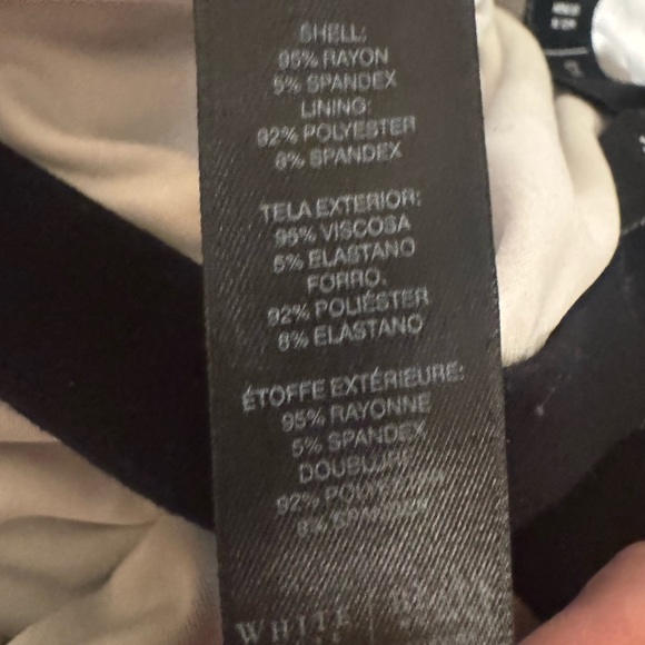 WHBM Black and White Striped Strapless hi-low dress - Picture 10 of 16